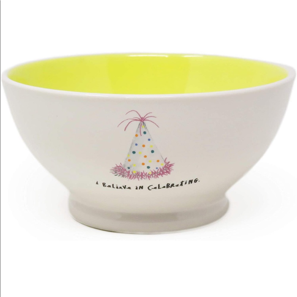 Rae Dunn I Believe in Celebrating Cereal Bowl